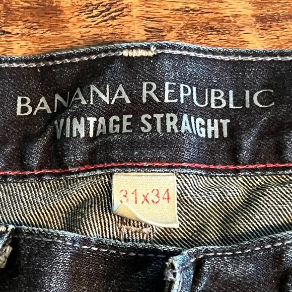 Banana Republic Vintage Straight Jeans 31X34 - Picture 2 of 14